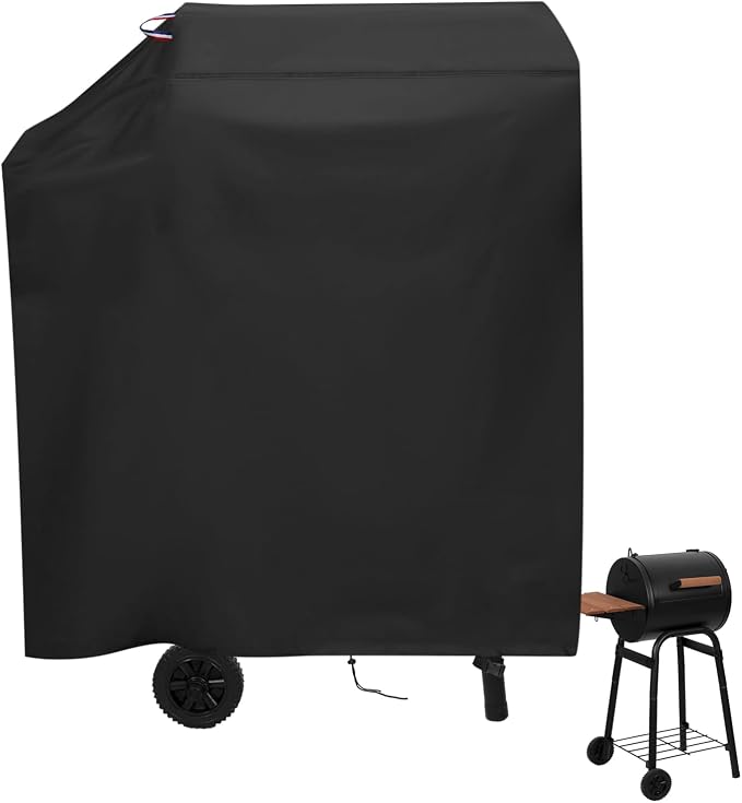 Grill Cover for Char-Griller Model E1515 Charcoal Grill Smoker BBQ Covers Waterproof Griddle Cover Outdoor Grill Smoker Cover - 22"x32"x41"