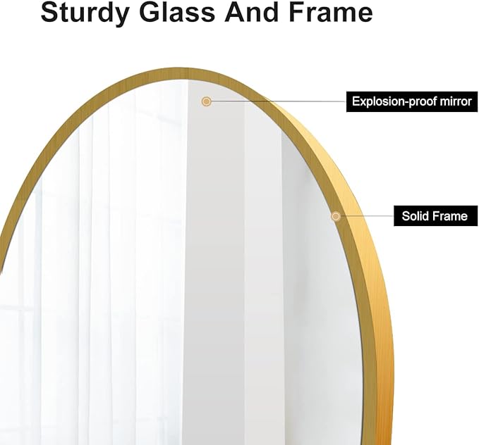 Arched Wall Mirror, Living Room, Hang Vertical or Horizontal