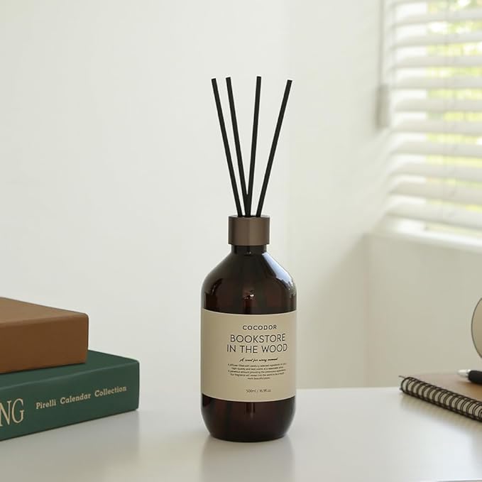 COCODOR Premium Reed Diffuser/Savon /16.9oz /1 Pack/Large Capacity Fragrance Scent Oil Stick Diffuser Set for Bedroom Bathroom Home Décor
