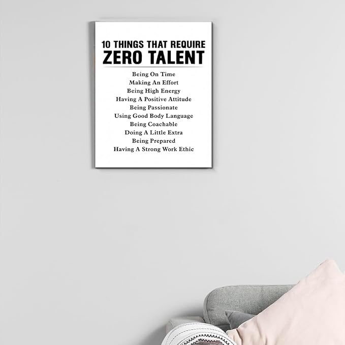 Motivational Wall Art, Inspirational Quote Wall Decor Leadership Gifts
