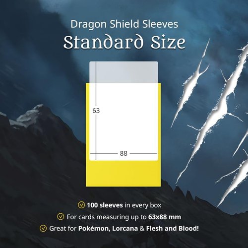 Dragon Shield | Matte Card Sleeves - 100 CT Standard Size | Smooth & Durable for TCGs | Mint Finish