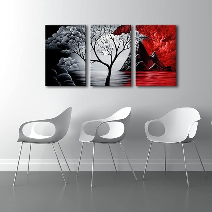 Wieco Art Canvas Wall Art Abstract Pictures