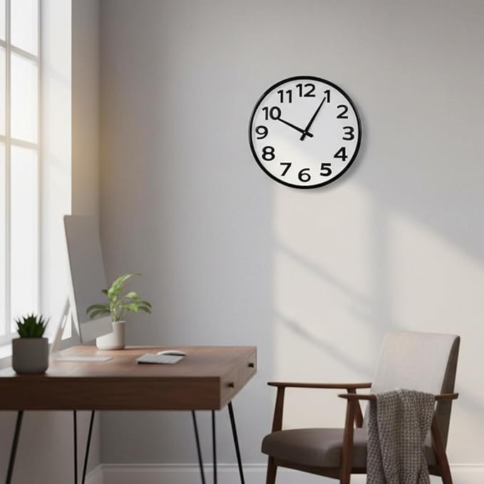 Crosstime 20 Inch Large Wall Clock