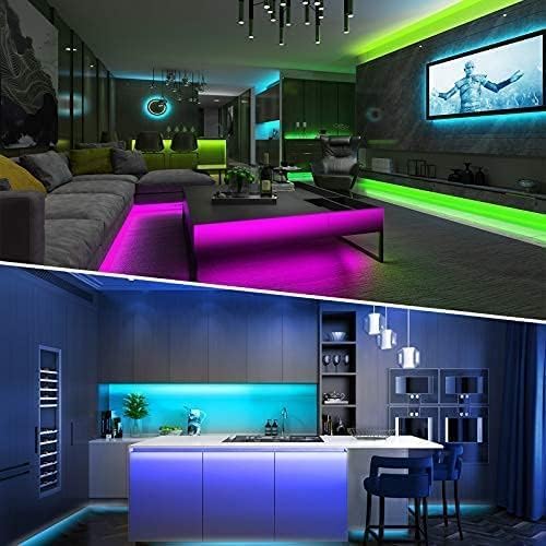 Tenmiro 32.8ft LED Strip Lights, RGB LED Smart Music Sync Color Changing LED