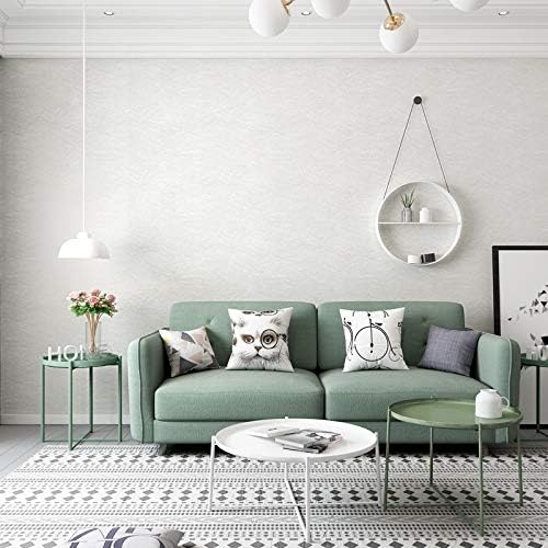 Cohoo Home Silk White Wallpaper Peel and Stick Contact Paper White Textured