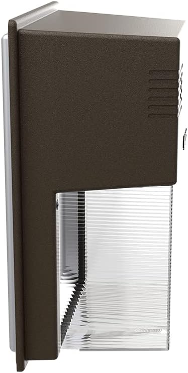 Lithonia Lighting 7" Mini LED Wall Pack Outdoor Light Fixture, 3-Way Selectable