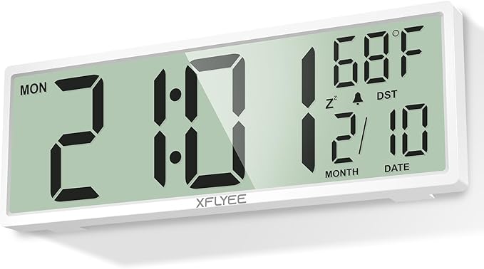 14.5'' Large Digital Wall Clock Battery Operated