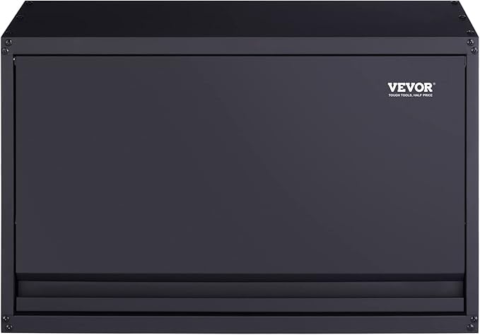 VEVOR Metal Storage Cabinet, 120lbs Load Capacity per Shelf, Press to Close &