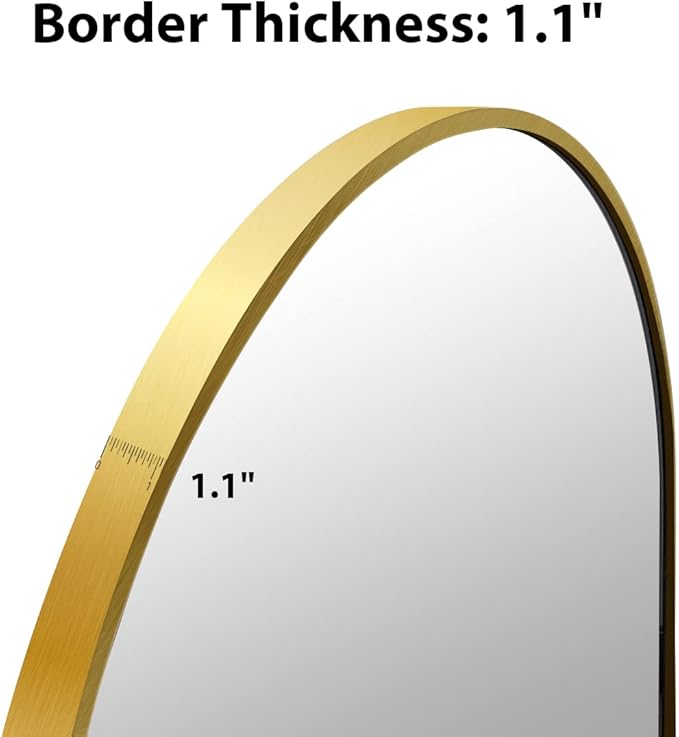 Arched Wall Mirror, Living Room, Hang Vertical or Horizontal
