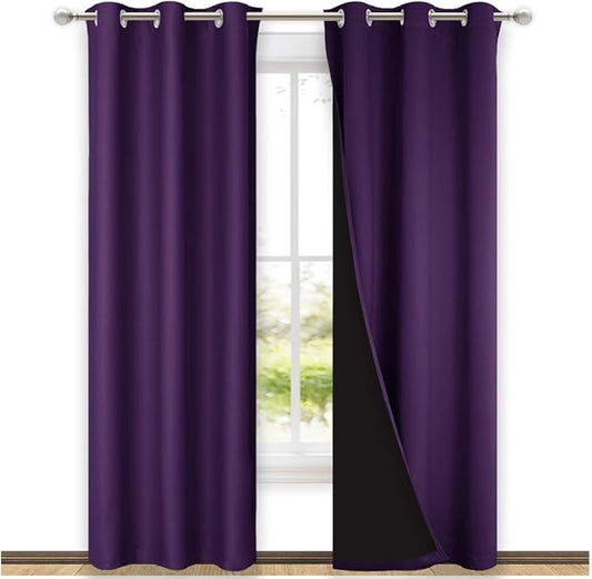 NICETOWN Cold Blocking 100% Blackout Curtains
