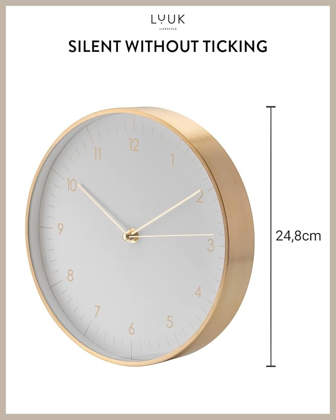 LUUK LIFESTYLE Quartz wall Clock