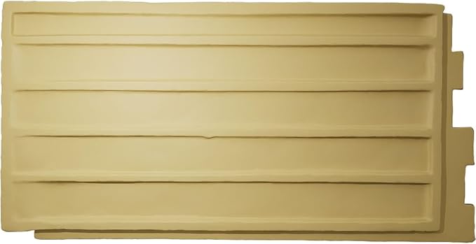 EverStone Cascade Faux Stone Panel, 48 5/8"W x 24 3/4"H x 1 1/4"D, Adobe Color