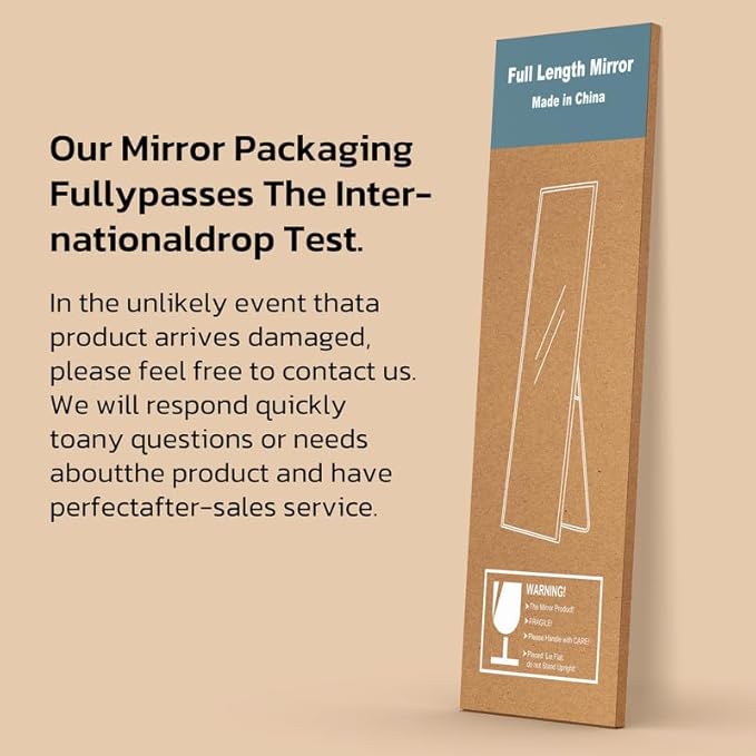 Full Length Mirror with Lights, Full Body Dressing Standing Mirrors with