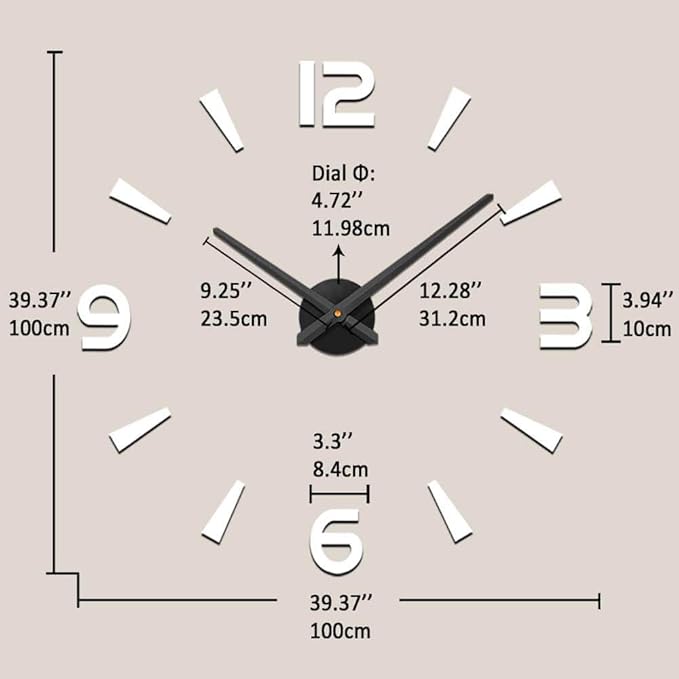 VANGOLD Design Wall Clock for Game Room