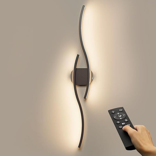 hunhun 40 Inch Battery Operated Wall Sconces, Wireless Wall Sconce