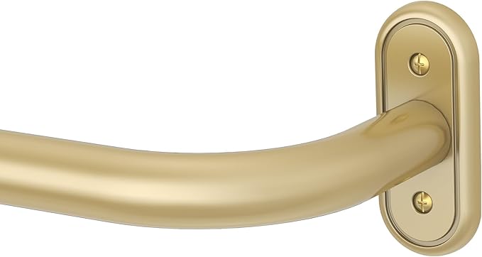 Curtain Rods 36-120 Inch, 1 Inch Adjustable Long Heavy Duty Room Darkening