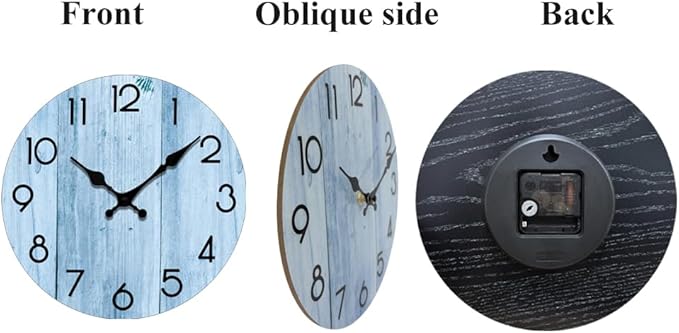 Wall Clock, Modern Wall Clocks Battery Operated, Silent Non Ticking Clock