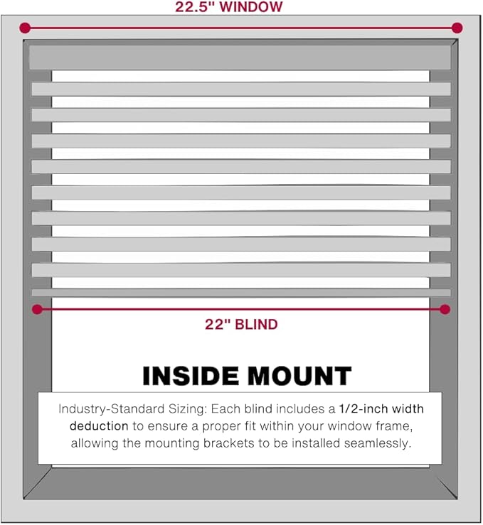 Lotus & Windoware Cordless Mini Blind, Window Blinds