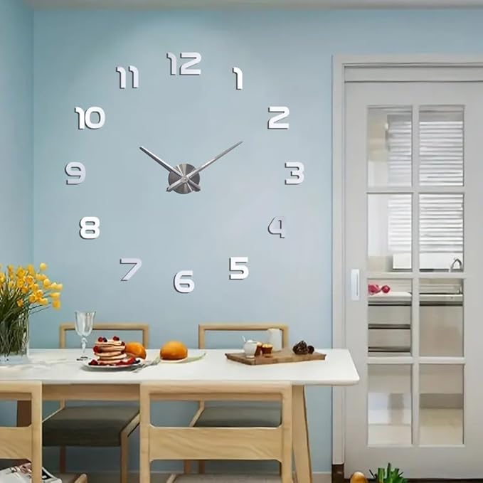 Extra Large Digital Wall Clock Decorative Battery Operated, Minimalist