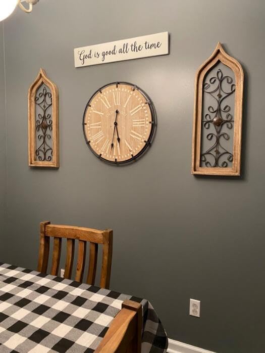 24 Inch Large Farmhouse Wall Clock