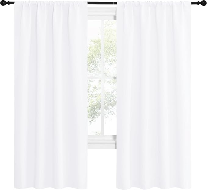 NICETOWN 50% Light Blocking Kitchen Curtains