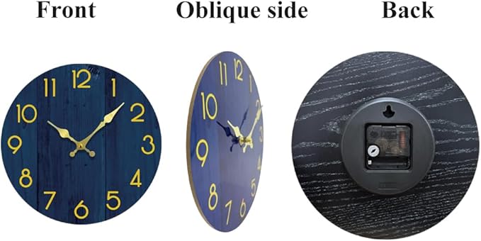 Wall Clock, Modern Wall Clocks Battery Operated, Silent Non Ticking Clock