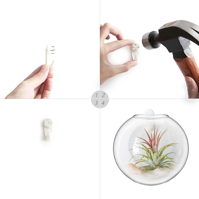 Mkono Wall Hanging Planter Propagation Station Glass Flower Vase