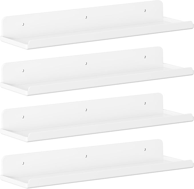 Lifewit Floating Shelves for Bathroom, Acrylic Wall Organizer for Perfume