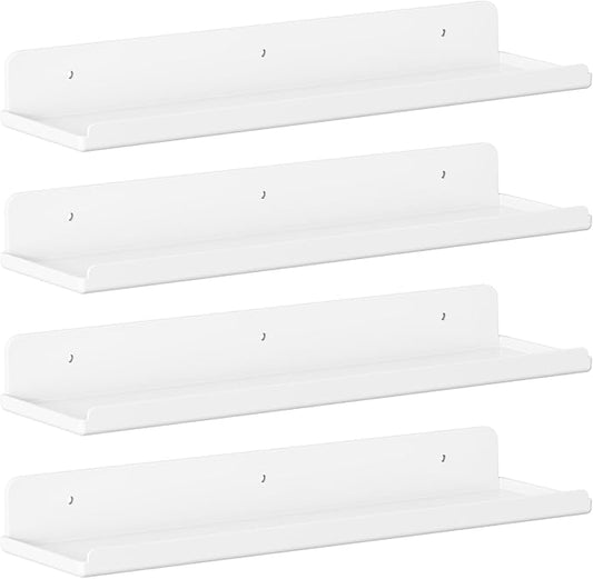 Lifewit Floating Shelves for Bathroom, Acrylic Wall Organizer for Perfume