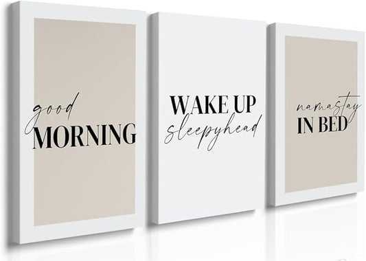 GUBIYU Above Bed Decor Set of 3