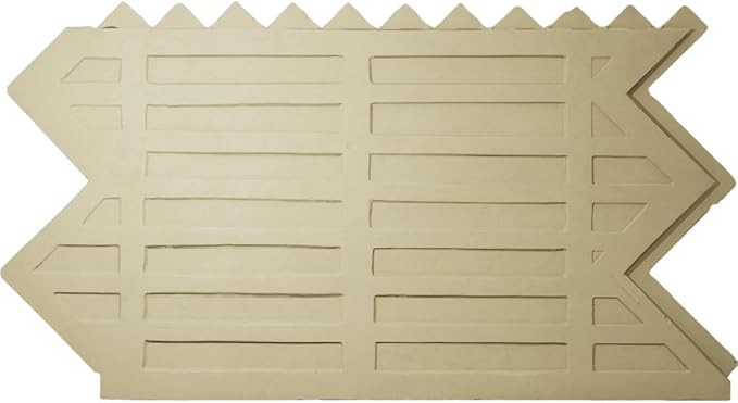 EverStone Herringbone Faux Brick Panel, 46 1/2"W x 25 1/4"H x 1"D, Moon Rock