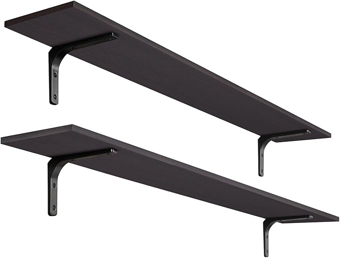 DINZI LVJ Long Wall Shelves, 55.1Inch Floating Shelves Wall Mounted, Extra