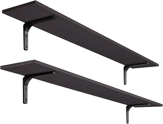 DINZI LVJ Long Wall Shelves, 55.1Inch Floating Shelves Wall Mounted, Extra
