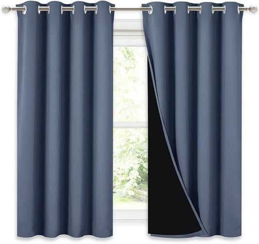 NICETOWN Noise Reducing 100% Blackout Curtains