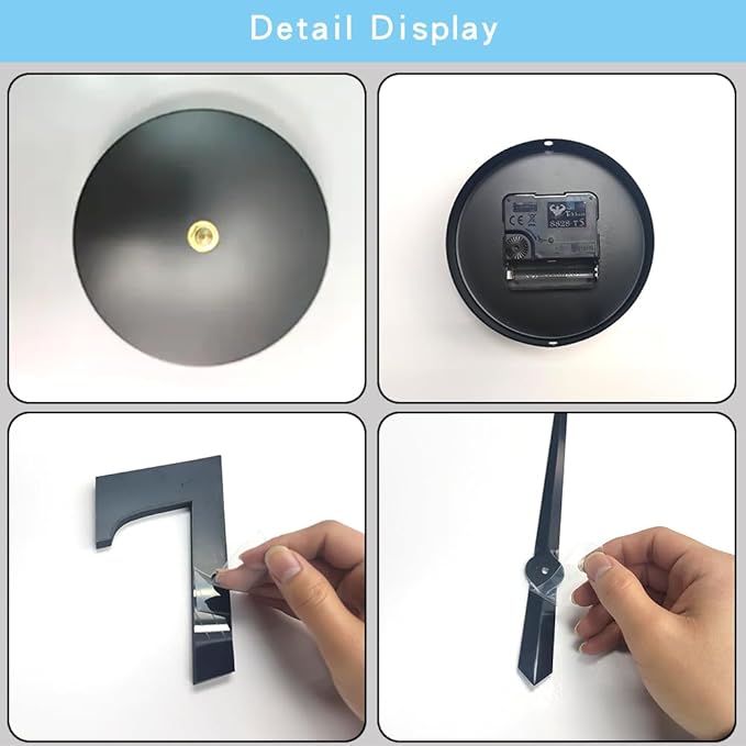 Large Modern Art Deco Wall Clock Silent Acrylic Unique Decorative Wall Clocks