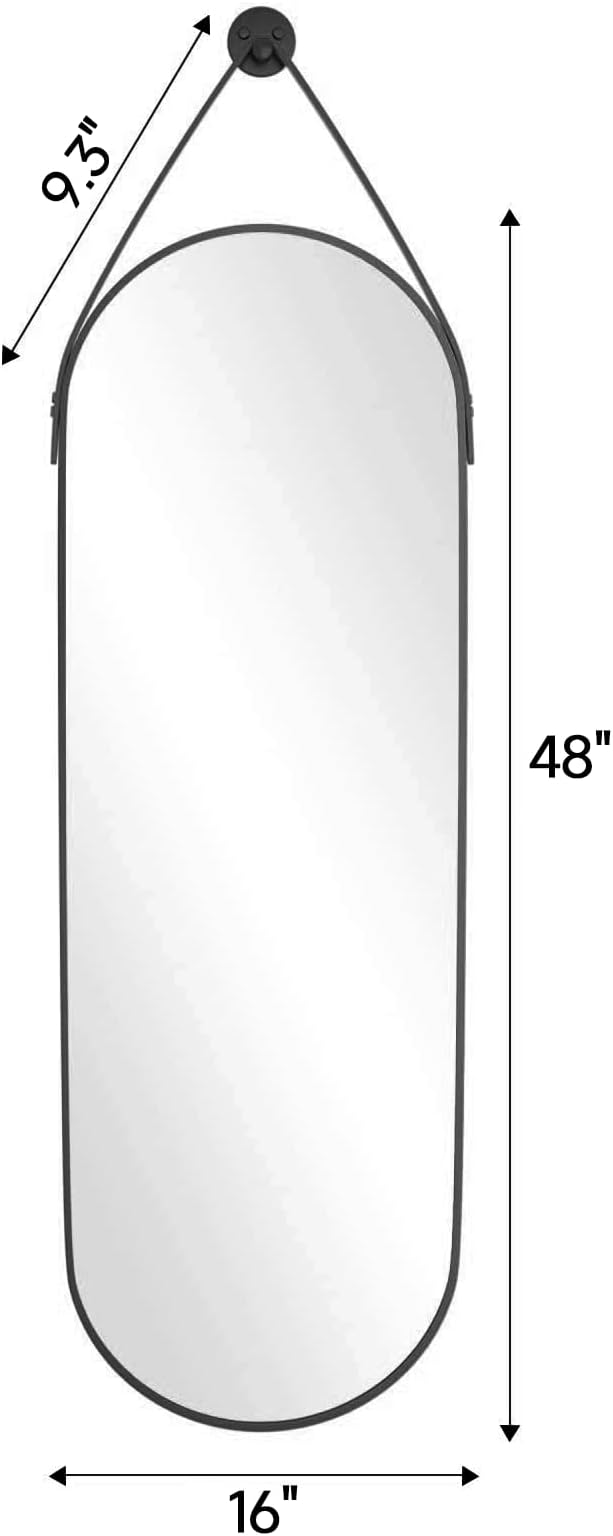 Full Length Mirror, Oval Wall Mounted Mirror