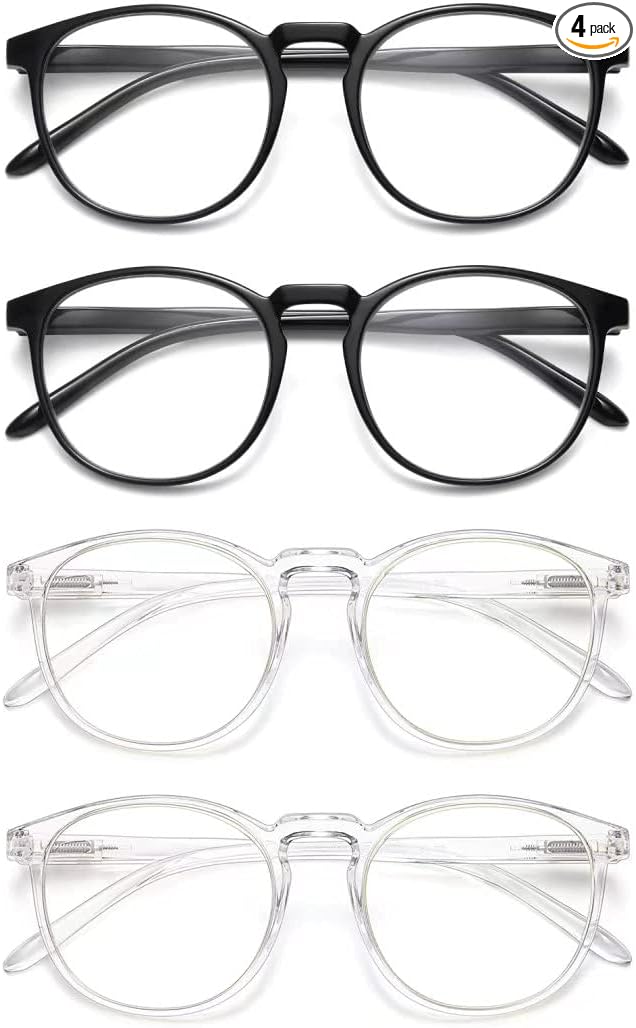 IBOANN Blue Light Glasses for Woman/Men, Fashion Blue Light Glasses Men, Fake Glasses Help Reduce Screen Fatigue