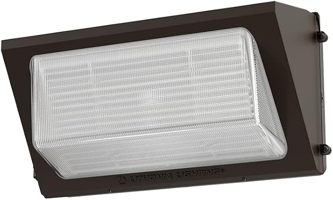Lithonia Lighting 17" LED Wall Pack Outdoor Light Fixture, 3-Way Selectable CCT