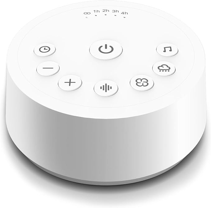 Color Noise Sound Machines Sleep White Noise Machine with 25 Soothing Sounds 32 Volume Levels 5 Timers and 4 Sound Categories and Memory Function for Kids Adults and Home