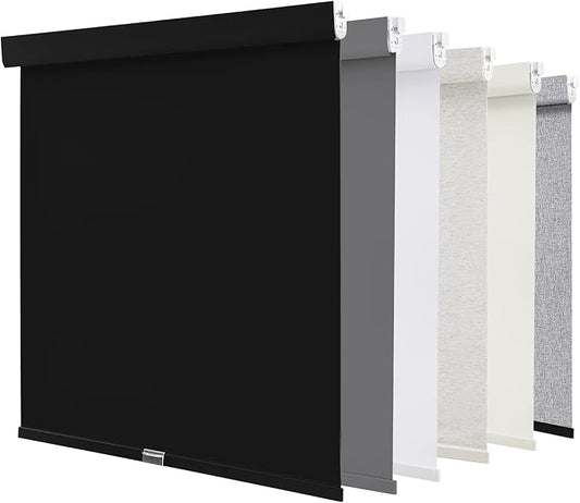 AOSKY No Drill Cordless Blackout Roller Shades