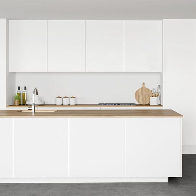 Arthome 23.6"x200" White Contact Paper, Peel and Stick Matte Wallpaper