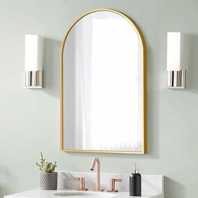 Arched Wall Mirror, Living Room, Hang Vertical or Horizontal