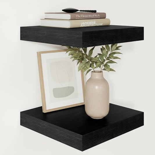 Vivelove 2" Thick Floating Shelves