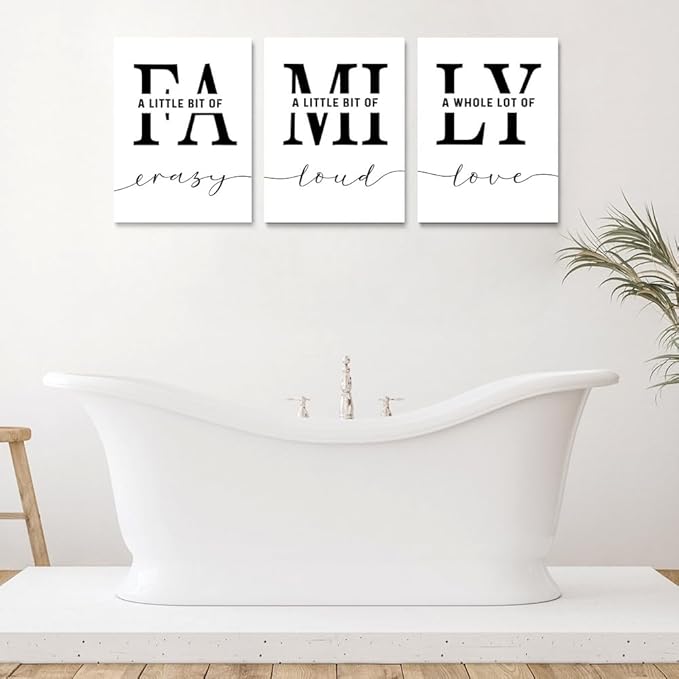 GUBIYU Family Wall Decor Set of 3