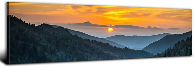 Sunset Blue Ridge Mountain Wall Art