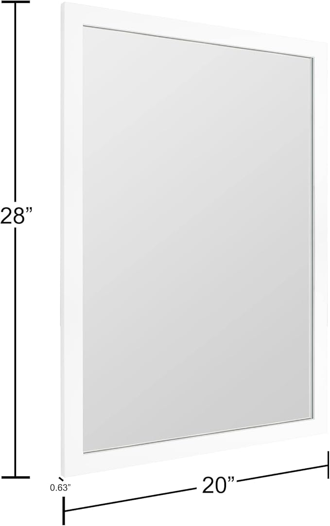 BOMINICA Rectangular Wall Mirror 20” x 28” Bathroom Mirror Framed Wall Mirror
