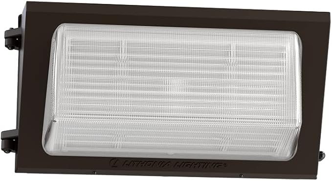 Lithonia Lighting 17" LED Wall Pack Outdoor Light Fixture, 3-Way Selectable CCT