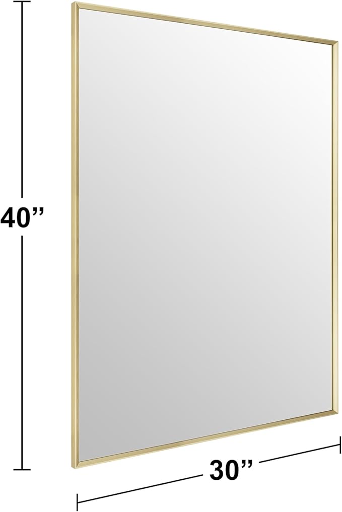 BOMINICA Brushed Gold Bathroom Mirror