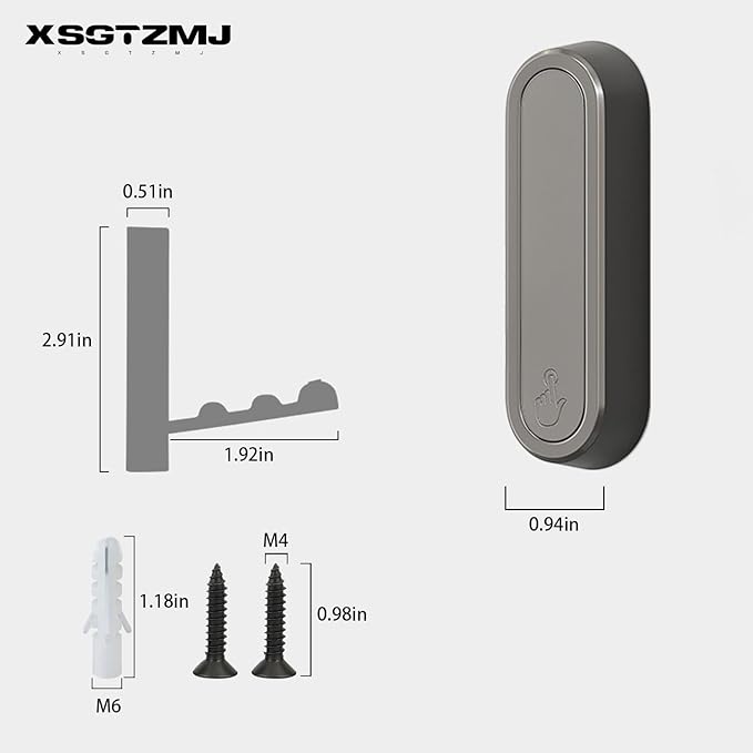 4PCS Foldable Wall Hooks, Flip Down Design