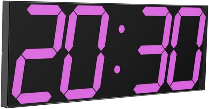 CHKOSDA LED Large Digital Wall Clock, Oversize Wall Clock